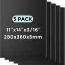 CreGear Foam Board, 11" x 14" x 3/16" Black Foam Board, 5 Pack Presentation Foam Core Board for Projects, Poster Board Sheets for Signboards, Arts and Crafts, Framing, Display