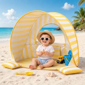 Baby Beach Tent, UPF 50+ Sun Shelter, Pop Up Beach Canopy, 35" x 26" x 26"