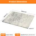 White Marble Cutting Board, 16x20 Inch Marble Pastry Board With Non-Slip Feet For Cheese, Charcuterie, Dough, Chocolate, Dessert, Pack Of 1 Piece
