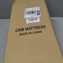 Crib Mattress Dual Sided Memory Foam Baby Toddler Bed Mattress, 52" x 27.6" x 5.5" Soft Breathable Mattresses with Removable Machine Washable Cover, Fits Standard Cribs&Toddler Beds, White&Blue, 52"l X 28"w X 5.5"th
