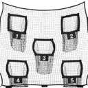 BaseGoal Football Replacement Net(NET ONLY),Heavy Duty Knotless for Football Throwing Training, Improve QB Throwing Accuracy