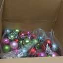 RAZ Imports - 4' Multi Color Christmas Ornament Ball Garland for Christmas Trees or Staircase