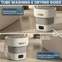 portable washing machine 15L small washer portable for underwear Delicate Cloths and light laundry Idel for Apartment Dorms Hotel and Camping