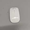 RAPIQUE Bluetooth Wireless Mouse - (BT5.1+USB) Slim Dual Mode Computer Mice with Quiet Click, Low Power, and 1600 DPI, Portable Cordless for MacBook, Laptop, iPad Pro/Air, Chromebook (White)