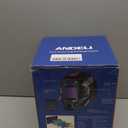 ANDELI Welding Helmet - Panoramic 180° View 3.94"X3.74", True Color Auto Darkening Welding Helmet with Light, 6 Arc Sensor, 4/ 5-8/ 9-13 Type-C Charging MONERGR-LED