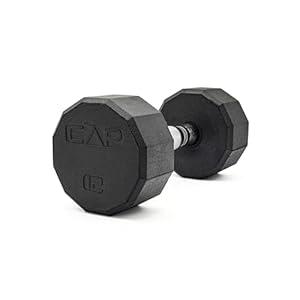 CAP Barbell 12-Sided Coated Dumbbell, 12 LB