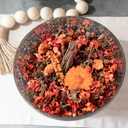 Fragrance Potpourri Bag Home Dcor | Floral Petals Vase & Bowl Filler Decoration (Orange)