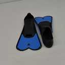 Cressi Short Full Foot Pocket Fins for Swimming or Training in the Pool and in the Sea - Light: made in Italy (EU 37/38 | US Man 5/6 | US Lady 6/7, Blue)