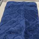 OLANLY Bathroom Rugs Sets 2 Piece, Soft Absorbent Memory Foam Bath Rug Set, Non-Slip, Quick Dry, Machine Washable Bath Mats for Bathroom, Home Decor Accessories (30"x20"+24"x16", blue)