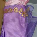 ReliBeauty Girls Dress Puff Sleeve Princess Costume, 6-7, Purple(with Accessories)