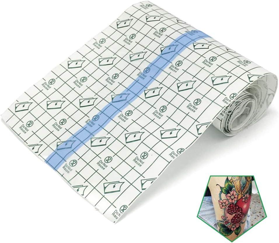 Tattoo Aftercare Bandage Roll 6" x 2 Yard - Waterproof Transparent Film for Tattoo Initial Healing and Skin Repair Adhesive Tattoo Supply Wrap