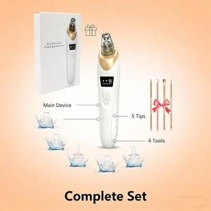 2026 Blackhead Remover Pore Vacuum,Facial Pore Cleaner-5 Suction Power,5 Probes,USB Rechargeable Blackhead Vacuum Kit Electric Pore Vacuum Tool for Adult