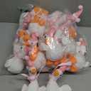 24 Pcs Silly Goose Plush Stuffed Animal Toy Birthday Decorations 8 inch One Silly Goose Baby Shower Party Favor Duck Stuffed Animal with Birthday Hat for Girls Funny Party Supplies (Pink)