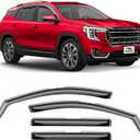 Voron Glass in-Channel Extra Durable Rain Guards for GMC Terrain 2018-2024, Window Deflectors, Vent Window Visors, 4 Pieces - 200255