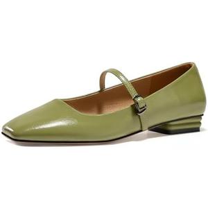 GotSoft Womens Mary Jane Flats Closed Square Toe Ballet Flat Dressy Comfortable Slip on Shoes, Size 7.5