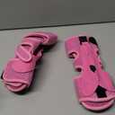 Plantar Fasciitis Night Splint for Women & Men - 3 Adjustable Straps Plantar Fasciitis Brace, Achilles Tendonitis Drop Foot Relief Splint for Comfort Sleeping, Heel Pain Splint, Universal Size, Pink