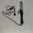 Conair Instant Heat 1.25-Inch Curling Iron for Medium & Long Hair, Long Barrel Curling Iron with 25 Heat Settings, Fast Heat-Up, Dual Voltage Hair Curler for Loose Curls & Beach Waves, Easy Clamp (Black)