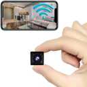 2K Mini Color Night Vision Security Camera with 64GB SD Card, Magnetic Mount, Built-in Battery, Motion Detection, Cloud Storage (W-Q8)