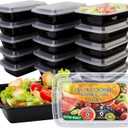 Ezalia 15 Pack- Meal Prep Containers 32oz, Plastic Food Prep Containers Reusable, Leakproof To Go Food Containers with Lids, BPA-Free, Microwave/Dishwasher/Freezer Safe