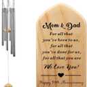 Happy 50th Wedding Anniversary Wind Chime, Parents 50 Years of Marriage, Mom and Dad 50th Year of Wedding, Golden Anniversary Presents