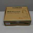 Wall Mount Faucet, Hurran Kitchen Faucet, 8 Inch Utility Sink Faucet with 2 Functions Sprayer, Commercial Kitchen Sink Faucet Dual Handles for Laundry Room Restaurant Compartment Sink (Chrome)