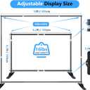 SLOW DOLPHIN Photo Backdrop Banner Stand 10 x 10 Ft Photography Background Stand with Adjustable Telescopic Tube Step and Repeat Frame Stand for Parties Wedding Photo Booth Trade Show,Carrying Bag