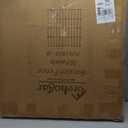 FOREHOGAR Metal Garden Fence 28in (H) x 23.3ft (L), 10 Panels + 11 Stakes Dog Fence Border Fence Animal Barrier, No Dig Garden Fencing for Yard Flower Bed Lawn Patio Outdoor, PIN282810 Black