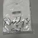 listery Daddys Girls Baby Bodysuit Daddy's Girl Newborn Daddy's Little Girl Baby Bodysuit (White), 3M