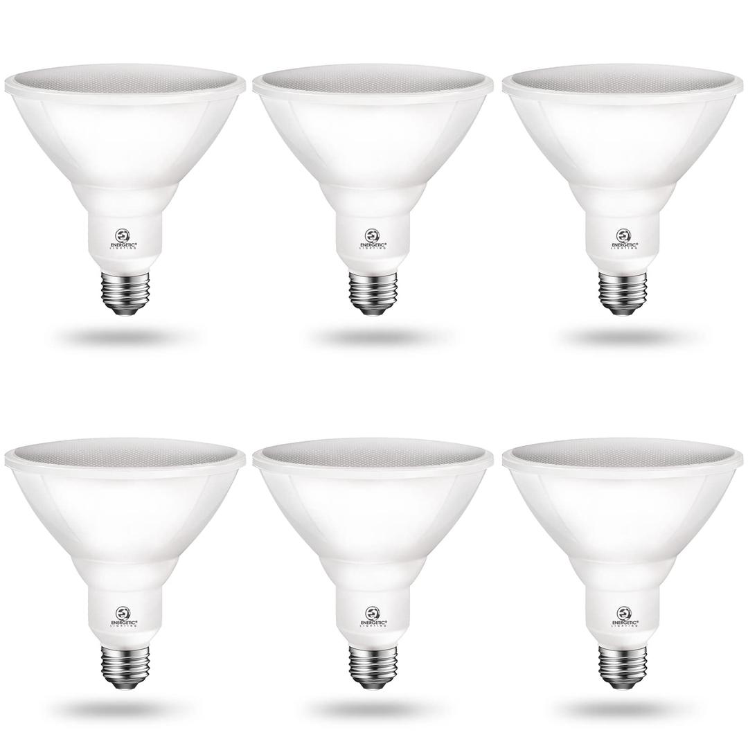 Energetic 1250LM Outdoor Par38 Led Flood Light Bulb,13.5W=100W,Dimmable, 5000K Daylight,E26 Base, Waterproof Led Spotlight Bulb, UL Listed (6 Pack)