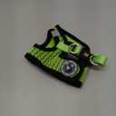 EcoBark Step in Dog Harness  EcoFriendly Teacup Dog Harnesses for XXS, XS, and Small Dogs  Reflective and Adjustable Mini Body Halter Vest Tiny Soft Mesh Toy Breed Harness (Neon Green, XXXS)