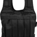 Weight vest, 50 kg high performance exercise Weighted vest Strength training vest Black oxford cloth for weight loss Staying healthy