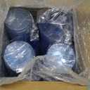 DaYammi 100 Pack Blue Plastic Cups 10 oz Disposable Cups Tumblers, Elegant Blue Glitter Party Drinking Cup Perfect for Wedding, Fancy Disposable Cup Plastic Cocktail Glasses Wine Glasses for Party (Blue Glitter)