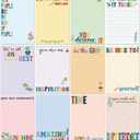 12 Pieces Empowering Sticky Note Pads 3" x 4" Motivational Educator Sticky Notes Inspirational Self Stick Note Pad Funny Sticky Notepad Appreciation Gifts for Teacher Office Student (Kindness)