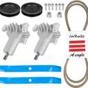 AEagle Mower Parts Deck Rebuild Kit for Craftsman Poulan Husqvarna LT1000 LT2000, Spindles AYP Husqvarna 130794 532130794, Blades 134149, Pulleys 173436 129861 153535, Deck Belt 144959 95"