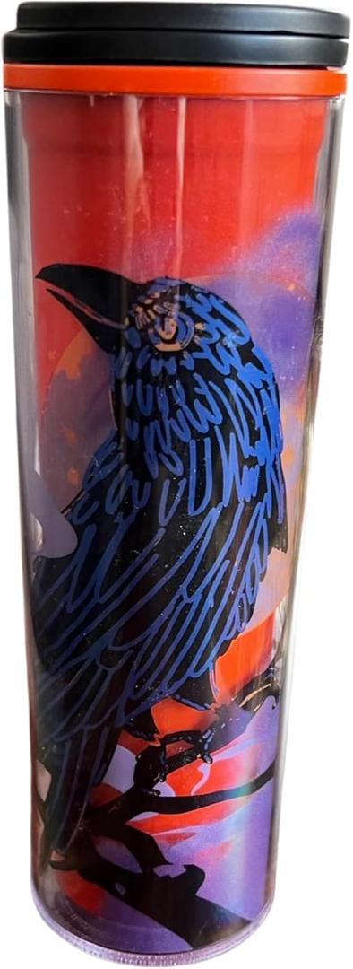 Starbucks 2022 Fall Halloween Raven 16oz Hot Coffee Tumbler