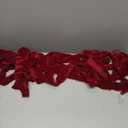 Ribbli Red Velvet Ribbon 1.5 Inch Handmade Frayed Vintage Christmas Ribbon for Gift Wrapping Christmas Tree Ornament Wreath Craft Home Decor -3 Yards