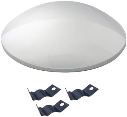 GG Grand General 10561 Stainless Steel Trailer Hub Cap with 3 Clips