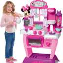 Disney Junior Minnie Mouse Happy Helpers Brunch Cafe, Play Kitchen Set for Kids, Kids Toys for Ages 3 Up, by Just Play