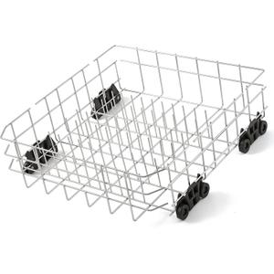 Stainless Steel W10728159 Dishwasher Lower Rack Replacement for KitchenAid Maytag Dishwasher Parts with Wheels W10525646 KDFE104DSS2 Lower Dishrack 22" x 20.7" Whirlpool Dishwasher Bottom Rack Drawer, 22.3" x 20.8" x 7" KitchenAid W10728159
