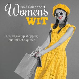 The Gifted Stationery 2025 Square Wall Calendar, Women's Wit, 16-Month Funny Corner Theme with 180 Reminder Stickers (12 x 12 In)