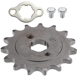 X AUTOHAUX 1 Set 520 Style 15 Teeth 20mm ID Motorcycle Front Engine Sprocket Fit for 50cc 70cc 110cc 125cc Motorcycle Dirt Pit Bike Mini Bike ATV Go Kart Quad