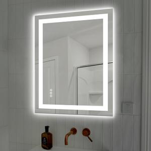 28X36 LED Bathroom Mirror with Lights, Anti-Fog, Dimmable, Backlit + Front Lit, Smart Bathroom Vanity Mirror, Memory Function, Shatterproof, Tempered Glass (Horizontal/Vertical)