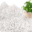 45LB Natural White Rocks, 1/4"-3/4" Garden River Rock,Decorative Pebbles Aquarium Gravel for Indoor Plants Garden Landscaping Terrarium Fish Tank and Outdoor Decoration
