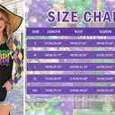 Mardi Gras Shirts for Women Funny Carnival Tuesday T Shirt New Orleans Party Shirt Mardi Gras Outfit Long Sleeve Tops (L)