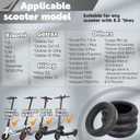 8.5x2.0 Inch Solid Scooter Tire, Fit for 50/75-6.1 8 1/2x2 10x2.0 10x2.125 Orignal Tire, Fit for isinwheel S9 pro VOLPAM SP06/ SPT7/ SP03 Electric Scooter Front Rear Tire, Black 2pcs
