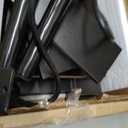 Black Nightstand with Charging Station and LED Lights,Modern Bedside Table with 2 Storage Drawer and Open Wood Shelf, for Bedroom and Small Spaces,Night Stand with Solid Wood Legs,Black