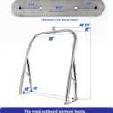 POlAFLEX Rear Pontoon Ski Tower, Ski Tow Bar for Pontoon Boat, Boat Stern Tow Bar, Heavy-Duty Waterboarding Solution