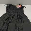 Gacaky Summer Dress for Women Casual Lace Floral Embroidered Bohemian Maxi Dress Flowy A Line Beach Long Dresses
Black S