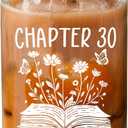 30 Birthday Gifts for Women - Chapter 30 Glass Cup - 1996 30th Birthday Cup for Her Female Friends Sister Daughter - Christmas Valentines Bday Mothers Day 30th Birthdays Gifts - Cute 1996 Gift (EXP 04/01/27)