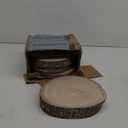 Wood Slices Unfinished 8 Pcs Wood Rounds 8-9 Inches Wood Slices for Centerpieces,Tables,Crafts,Wedding Party Holiday Decor DIY Projects